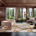 Salon de salon tufté à main tapis de tapis moderne